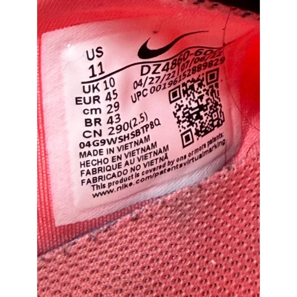 Nike Go FlyEase Sunrise Pink Black Mens Hands Free Sneakers DZ4860-600 Size 11